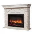 Портал Firelight Torre 25S камень белый, беленый дуб 1