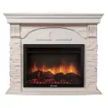 Портал Firelight Torre 25S камень белый, беленый дуб 2