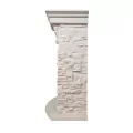 Портал Firelight Torre 25S камень белый, беленый дуб 3