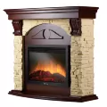 Портал Firelight Torre 25S U камень слоновая кость, темный дуб 2