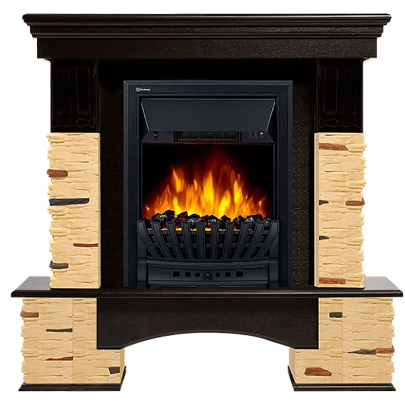 Портал Firelight Pietra Nuovo Classic сланец натуральный, шпон темный дуб