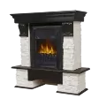 Портал Firelight Pietra Classic камень белый, шпон венге 1