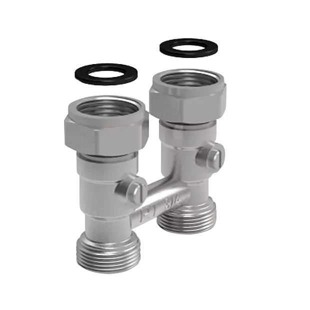 Узел нижнего подключения прямой для двухтрубных систем Royal Thermo 3/4" НГ - 3/4" НР
