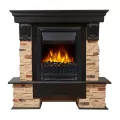Портал Firelight Pietra Classic сланец натуральный, шпон темный дуб 2
