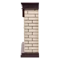 Портал Firelight Bricks Classic камень бежевый,  темный дуб 3
