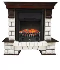 Портал угловой Royal Flame Pierre Luxe Темный дуб / Белый 4