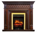 Электрокамин Royal Flame Alexandria - махагон коричневый антик с очагом Fobos FX Brass 1