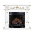 Электрокамин Royal Flame Florina - Белый дуб, патина золото с очагом Dioramic 28 LED FX 1