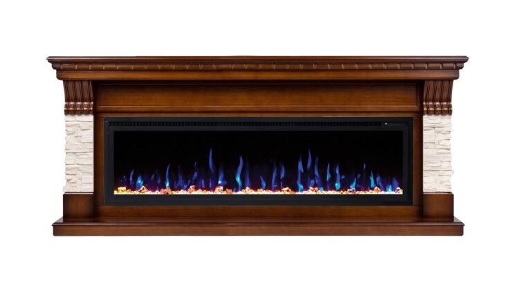 Камин электрический RealFlame Michigan 60 AO с очагом Saphir 60