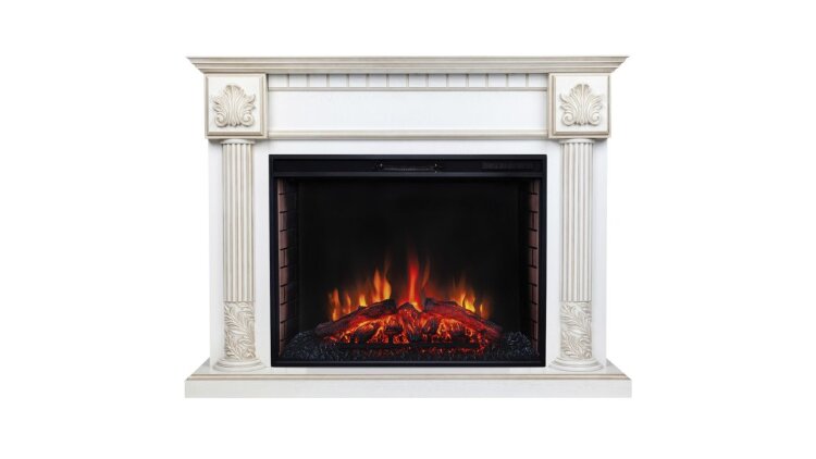 Камин электрический RealFlame Imperia 33/26 WT  с очагом Epsilon 33 S