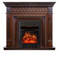 Электрокамин Royal Flame Alexandria - махагон коричневый антик с очагом Majestic FX Black 1