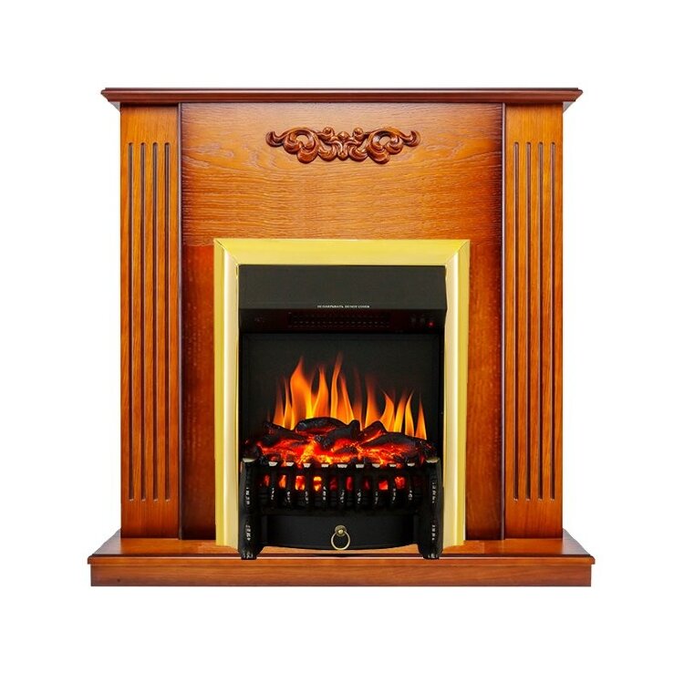 Электрокамин Royal Flame Lumsden - Дуб антик с очагом Fobos FX Brass