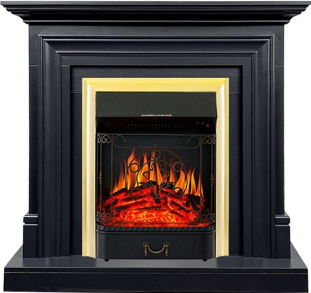 Электрокамин Royal Flame Bradford - Серый графит с очагом Majestic FX Brass