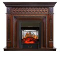 Электрокамин Royal Flame Alexandria - махагон коричневый антик с очагом Majestic FX M Black 1