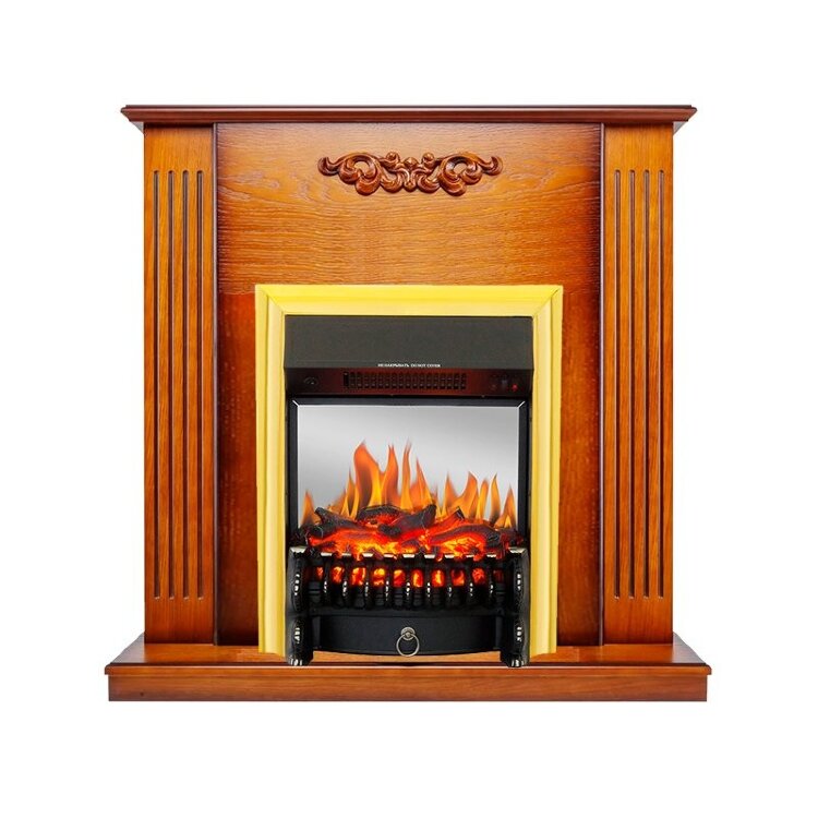 Электрокамин Royal Flame Lumsden - Дуб антик с очагом Fobos FX M Brass