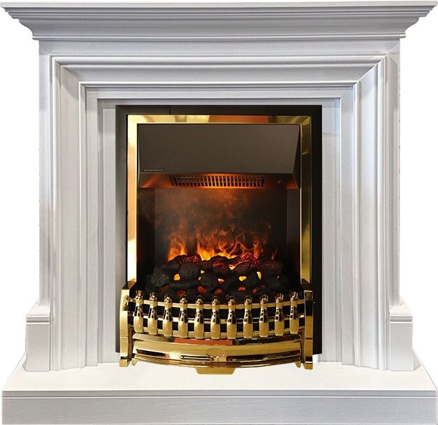 Электрокамин Dimplex Bradford - Белый с очагом Atherton