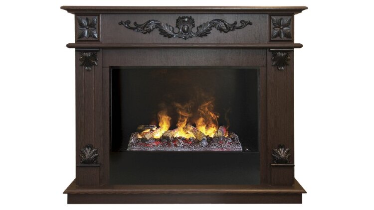 Камин электрический RealFlame Philadelphia 25,5/26 DN с очагом 3D Cassette 630 + Black вставка