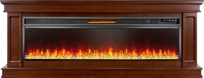 Электрокамин Royal Flame Geneva 60 - Орех с очагом Vision 60 LED