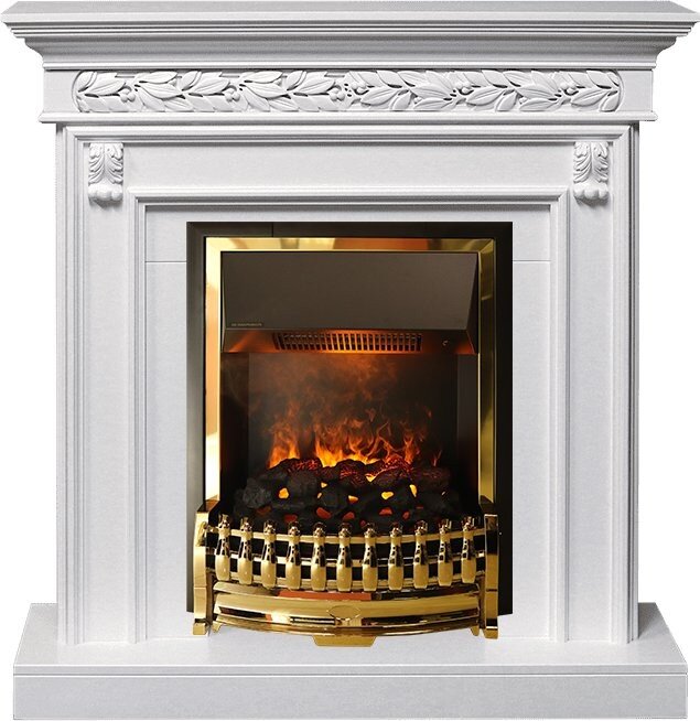Электрокамин Dimplex Valletta - Белый (Ширина 1040 мм) с очагом Atherton