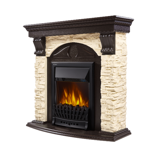 Портал Firelight Torre Classic камень слоновая кость, венге