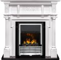 Электрокамин Dimplex Oxford - Белый с очагом Flagstaff 1