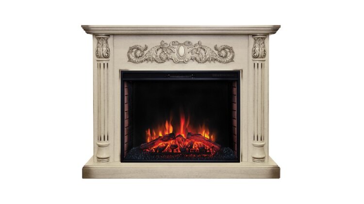 Камин электрический RealFlame Salford 33 WT с очагом Epsilon 33 S