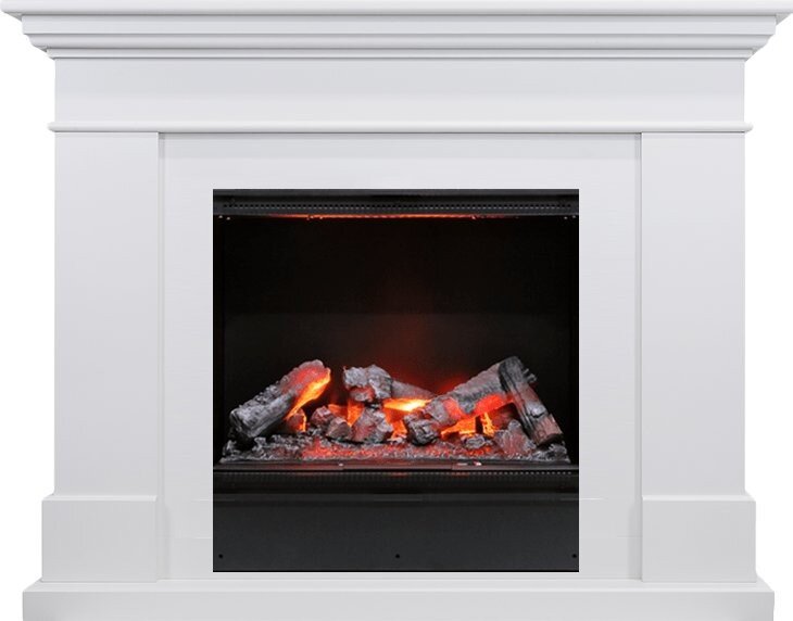 Электрокамин Dimplex California - Белый с очагом Engine 56-600 LL