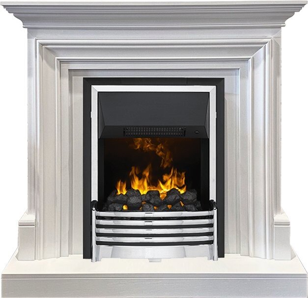 Электрокамин Dimplex Bradford - Белый с очагом Flagstaff