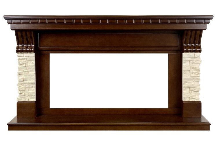 Royal Flame Denver - Темный дуб / Бежевый (Ширина 1500 мм)