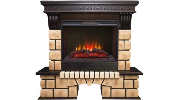Камин электрический RealFlame Stone Brick 25,5 AO с Sparta 25,5