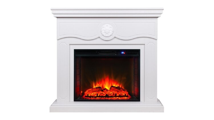 Камин электрический RealFlame Raffaele 25,5 WT с очагом Sparta 25,5