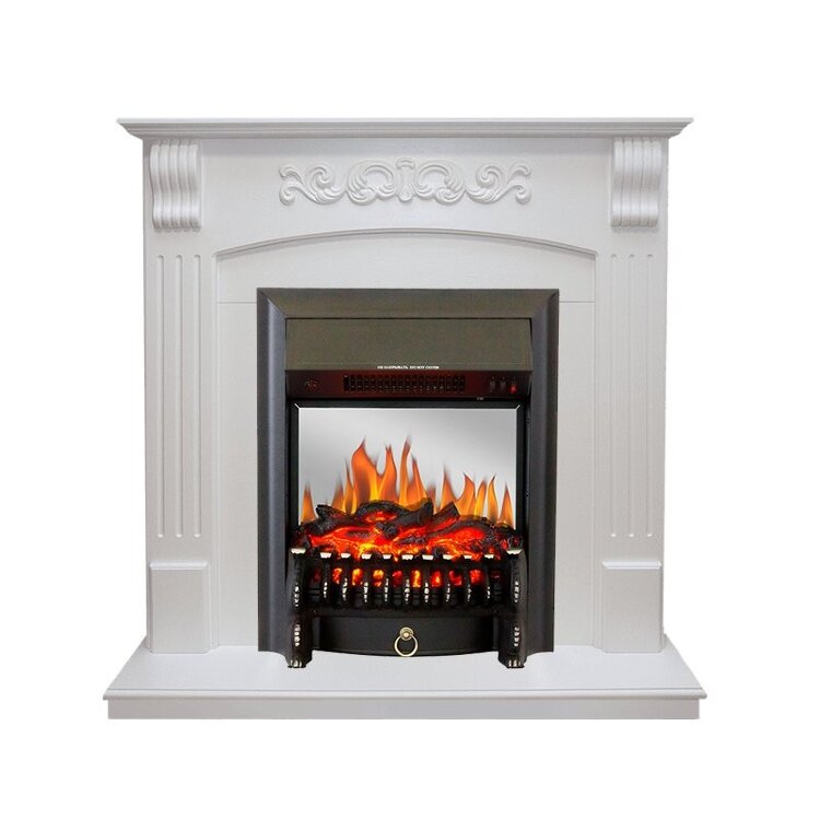 Электрокамин Royal Flame Sorrento - Белый дуб с очагом Fobos FX M Black