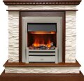 Электрокамин Dimplex Calgary - Дуб / Сланец белый с очагом Chesford 1
