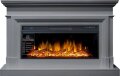 Электрокамин Royal Flame Coventry - Серый (Ширина 1400 мм) с очагом Vision 42 LOG LED 1