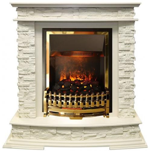 Dimplex Luzern под классический очаг сланец бежевый/слоновая кость с патиной