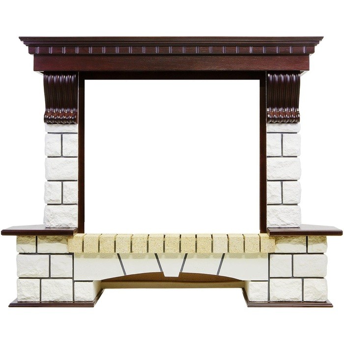 Royal Flame Pierre Luxe Dioramic 33W FX камень белый/темный дуб