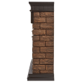 Портал Firelight Bricks WOOD 30 камень темный, шпон венге 3