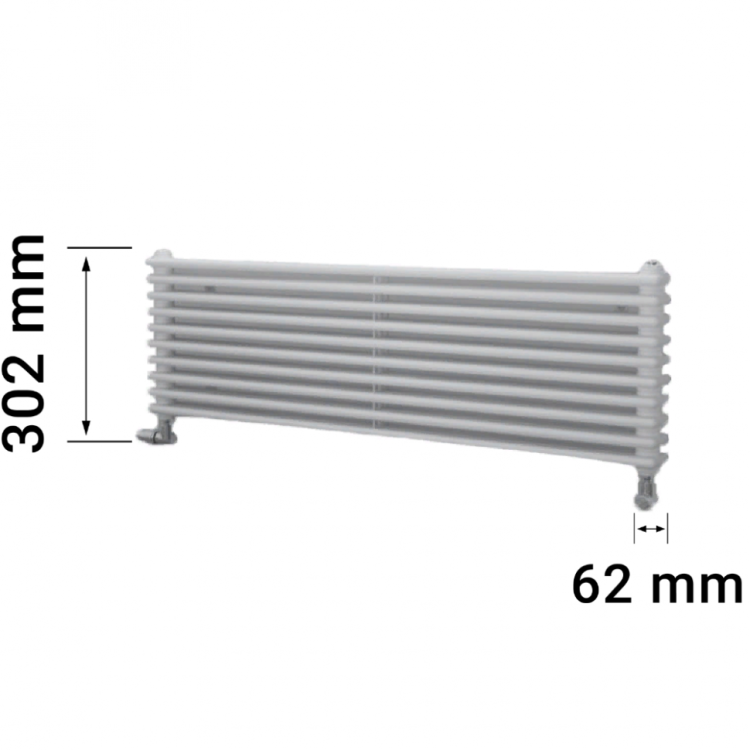 Zehnder Charleston Turned T2150\6 секций радиатор нижнее подключение