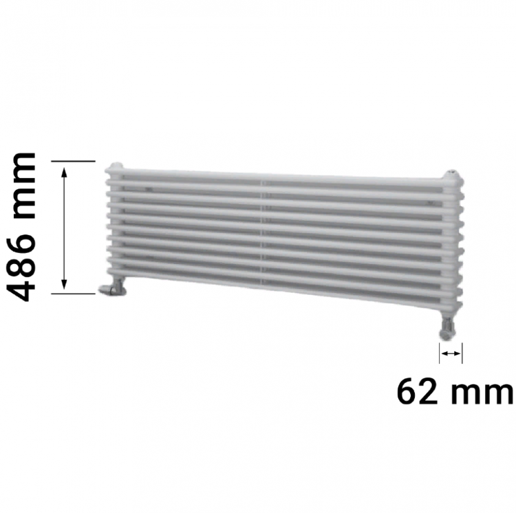 Zehnder Charleston Turned T2150\10 секций радиатор нижнее подключение