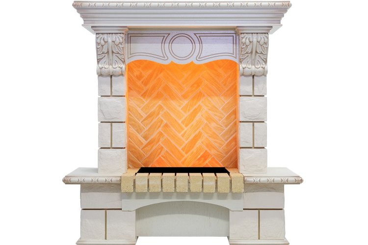 Dimplex Pierre Luxe Cassette 400 шампань/слоновая кость с патиной