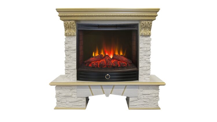 Камин электрический RealFlame Rockland LUX 25,5 WT с Evrika 25,5