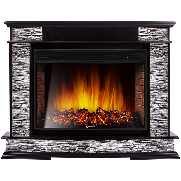 Портал Firelight Scala 30 сланец скалистый серый, шпон венге