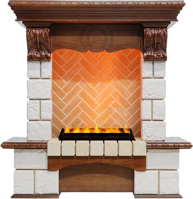 Электрокамин Dimplex Pierre Luxe - Дуб / Шампань h=975 мм с очагом Cassette 400 LNH-INT PS