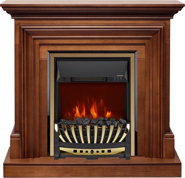 Электрокамин Royal Flame Bradford - Орех с очагом Aspen Gold