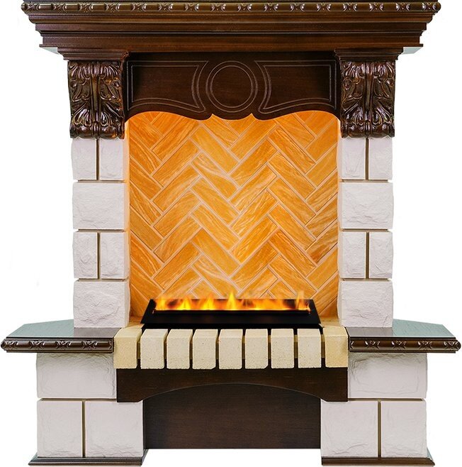 Электрокамин Dimplex Pierre Luxe - Темный дуб / Шампань (Высота 975мм) с Cassette 400 LNH-INT PS