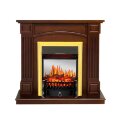 Электрокамин Royal Flame Boston - Темный дуб (Высота 925см) с очагом Fobos FX M Brass 1