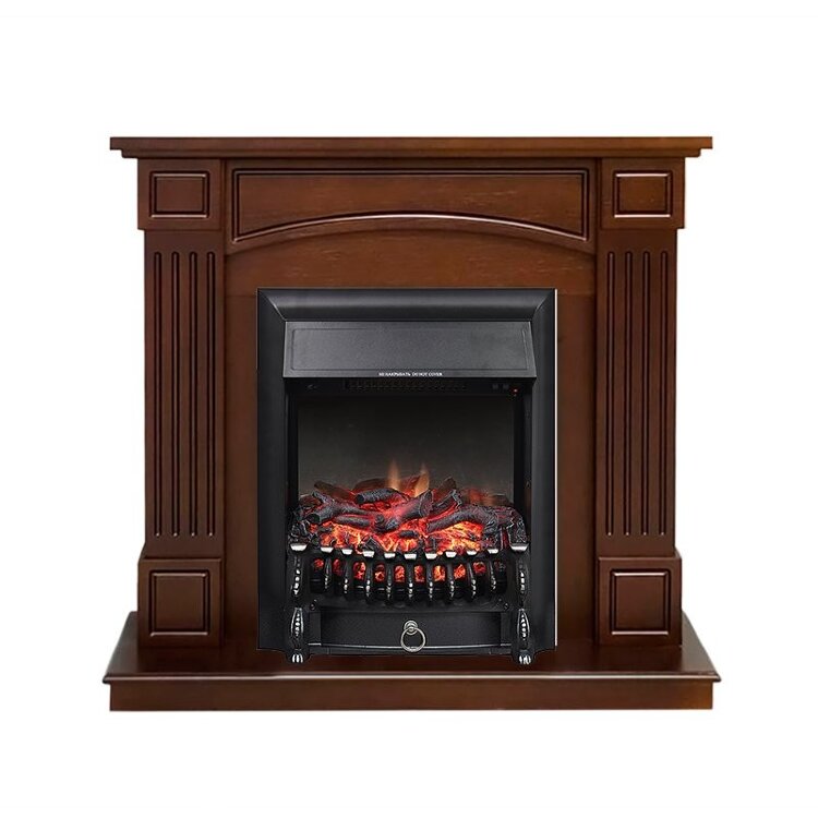 Электрокамин Royal Flame Boston - Темный дуб (Высота 925см) с очагом Fobos FX Black
