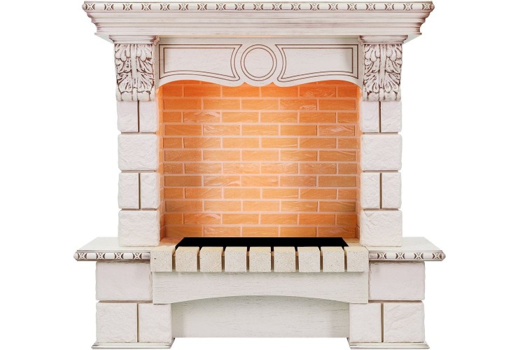 Dimplex Pierre Luxe Cassette 600 шампань/слоновая кость с патиной