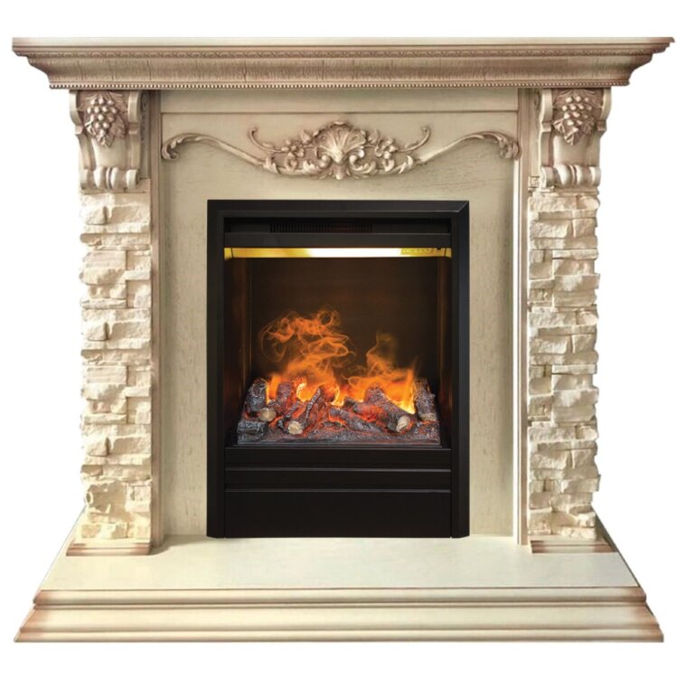 Камин электрический RealFlame Patricia WT c очагом 3D Olympic