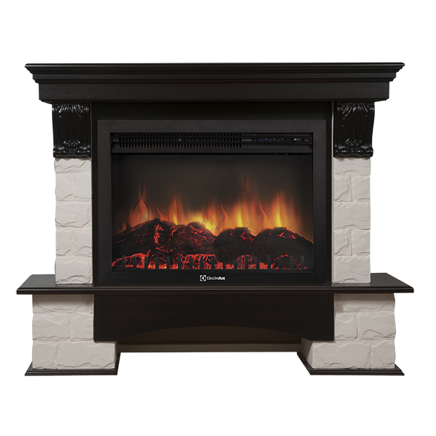 Портал Firelight Forte 30 U камень белый, венге